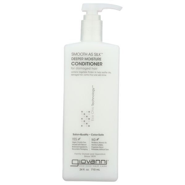GIOVANNI COSMETICS: Conditioner Smooth As Silk Deeper Moisture, 24 oz