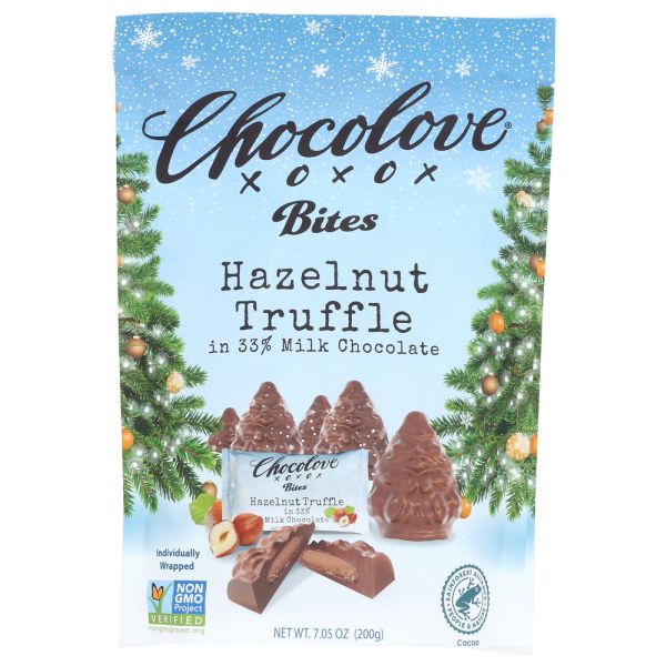 CHOCOLOVE: Hazelnut Truffle in Milk Chocolate, 7.05 oz