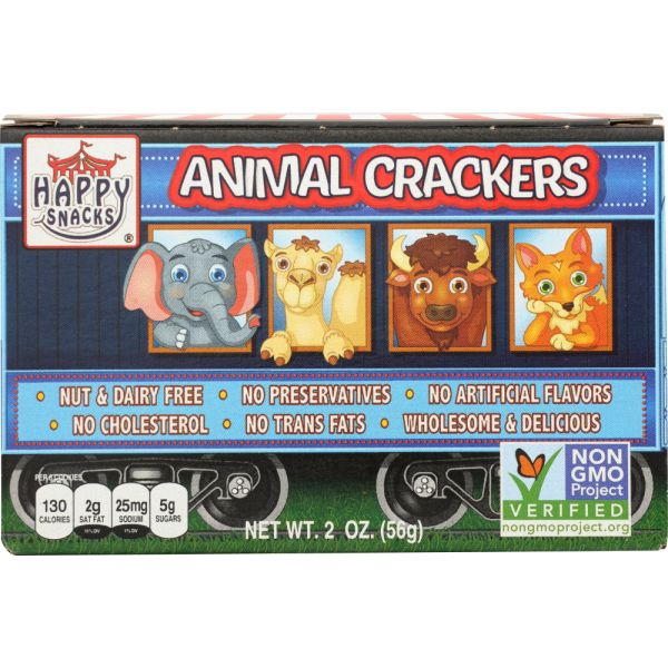 HAPPY SNACKS: Cracker Non-GMO Animal, 2 oz
