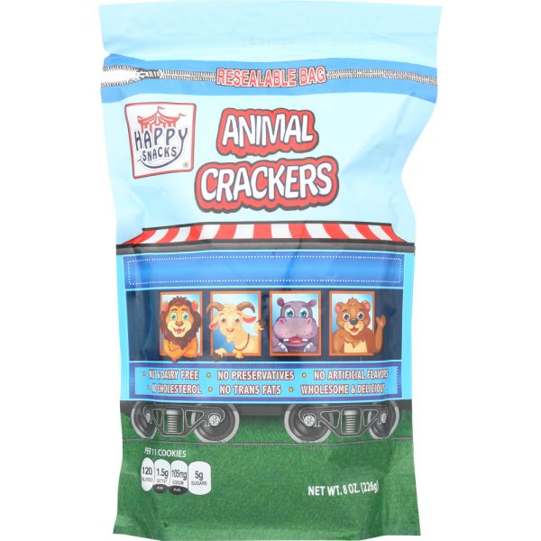 HAPPY SNACKS: Cracker Vanilla Animal, 8 oz