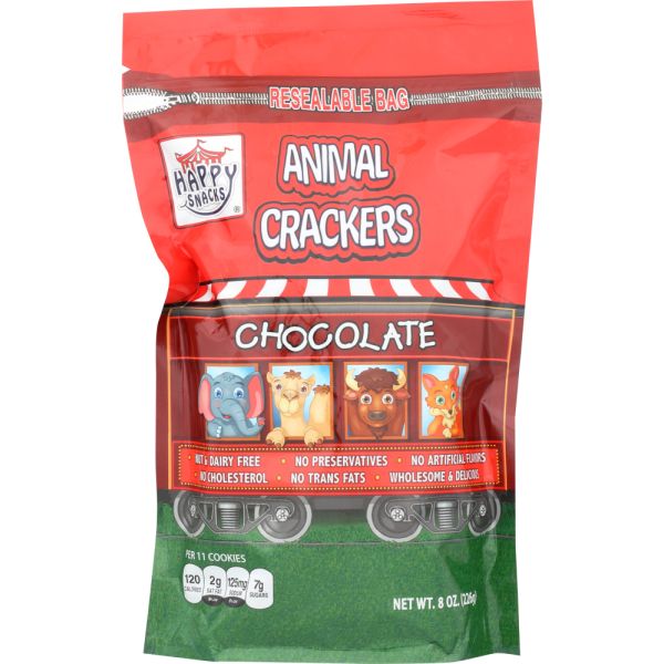 HAPPY SNACKS: Cracker Chocolate Animal, 8 oz