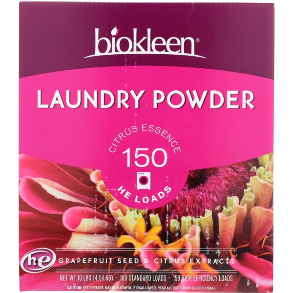 Bio Kleen Laundry Powder Grapefruit Seed And Citrus Extract, 10 lb