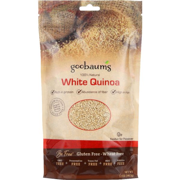 GOLDBAUMS: Quinoa White Gluten Free, 12 oz