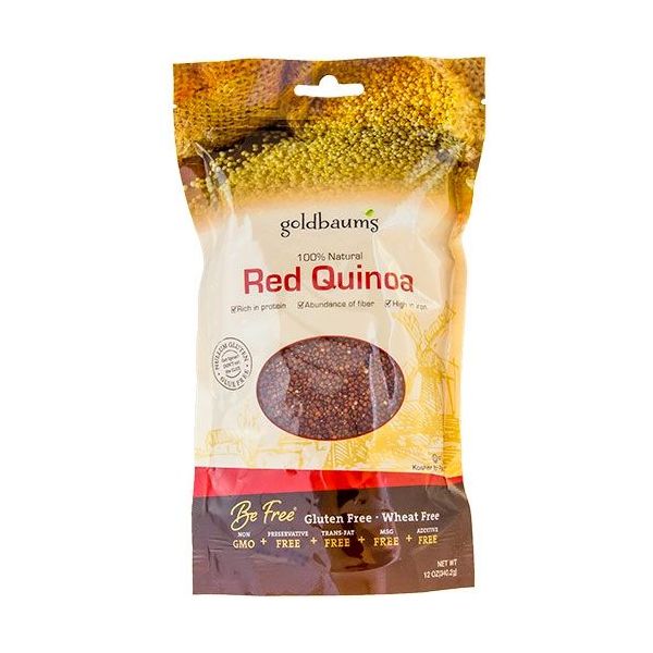 GOLDBAUMS: Quinoa Red Gluten Free, 12 oz