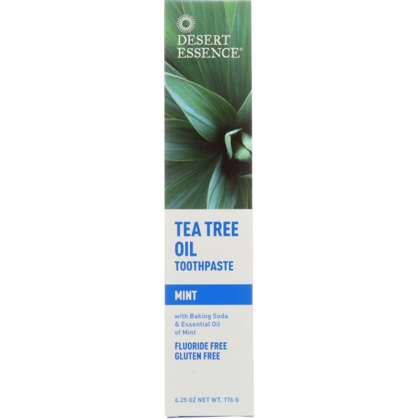 Desert Essence Ultra Care Toothpaste Tea Tree Oil Mega Mint, 6.25 Oz