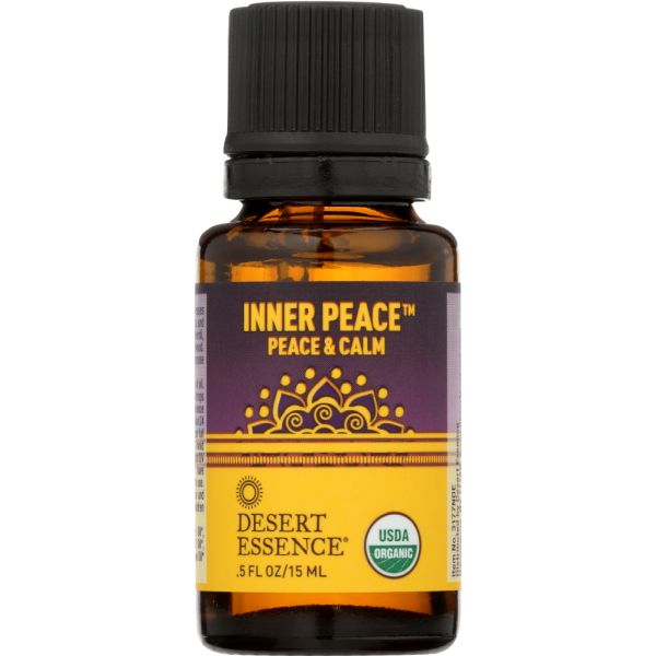 DESERT ESSENCE: Inner Peace Organic Essential Oil Blend, 0.5 fl oz