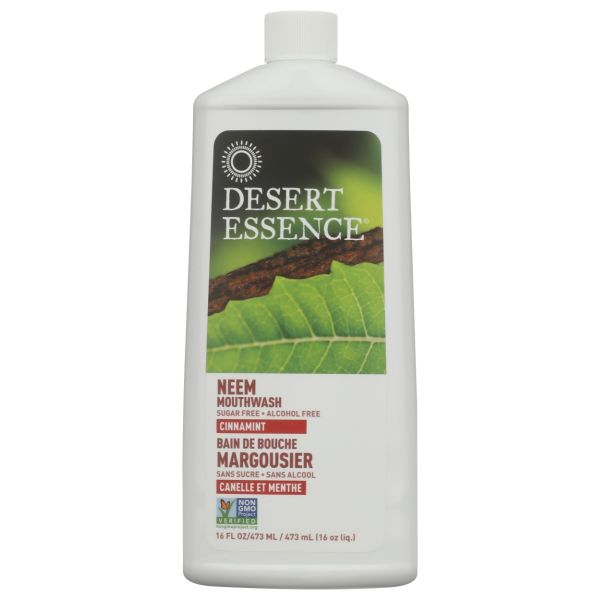 DESERT ESSENCE: Neem Mouthwash Cinnamint, 16 fo