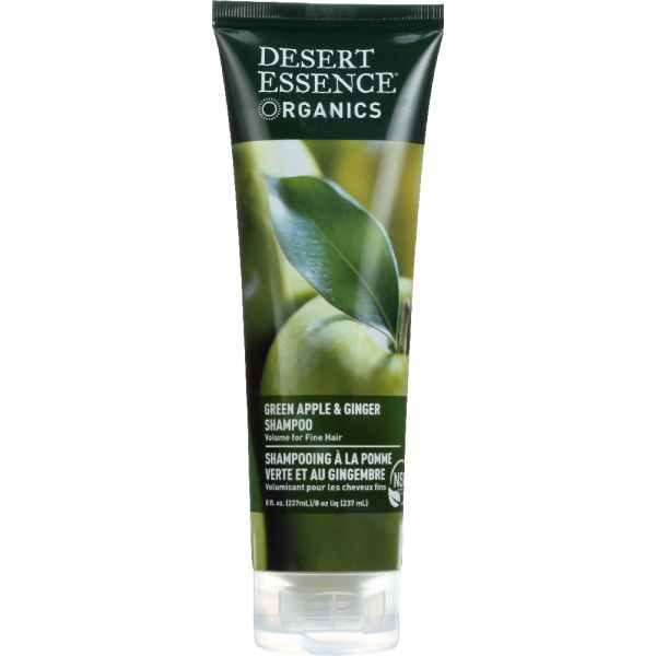 DESERT ESSENCE: Organics Shampoo Green Apple and Ginger, 8 oz