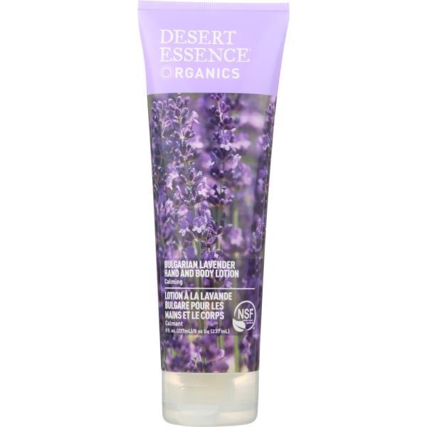 DESERT ESSENCE: Organics Hand and Body Lotion Bulgarian Lavender, 8 oz