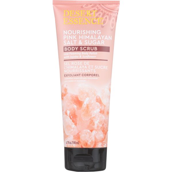 DESERT ESSENCE: Nourishing Pink Himalayan Salt Body Scrub, 6.7 oz