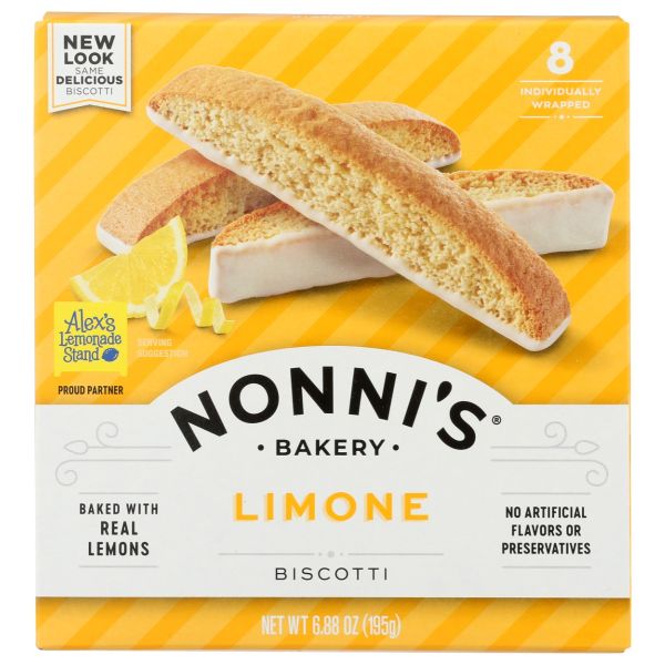 NONNIS: Limone Biscotti, 6.88 oz