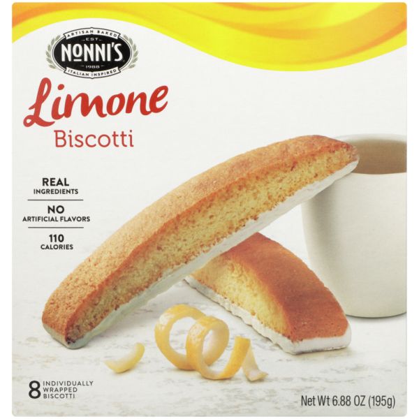NONNIS: Limone Biscotti, 6.88 oz