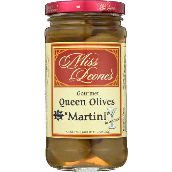 MISS LEONES: Olives, Martini Pimento Stuffed, Dr Wt. 7.5 oz