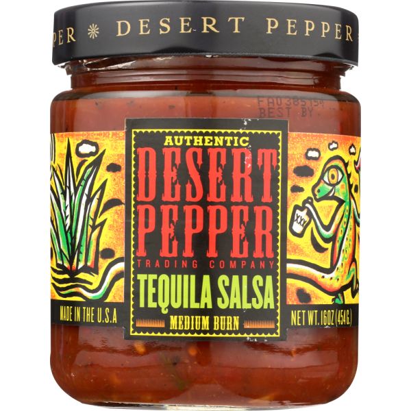 DESERT PEPPER: Tequila Salsa, 16 oz