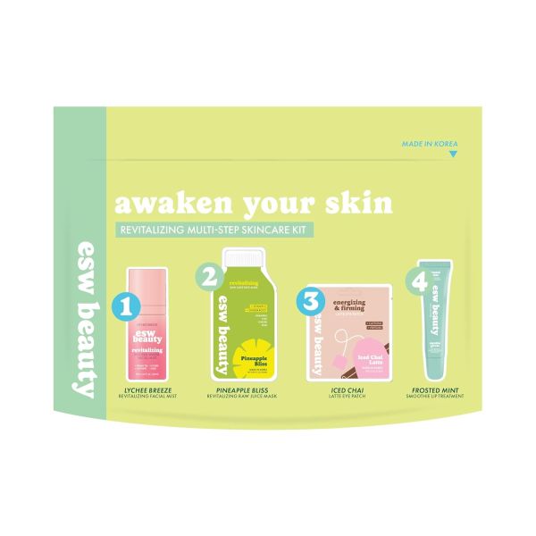 ESW BEAUTY: Awaken Your Skin Revitalizing 4 Step Skincare Kit, 4 pc