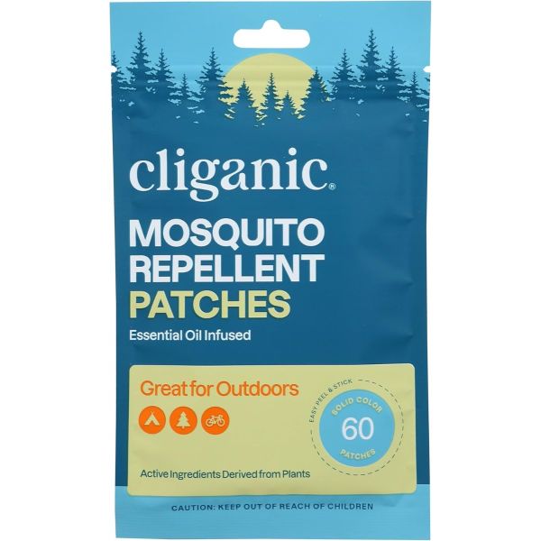CLIGANIC: Mosquito Repellent Patches, 60 ea