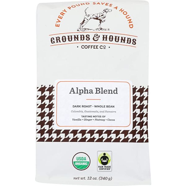GROUNDS & HOUNDS COFFEE: Coffee Alpha Blend Wb, 12 oz