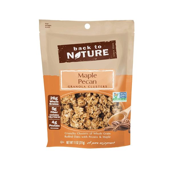 BACK TO NATURE: Maple Pecan Granola Clusters, 11 oz