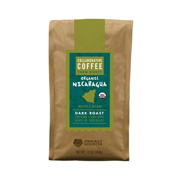 COLLABORATIVE: Nicaragua Whole Bean Coffee, 12 oz
