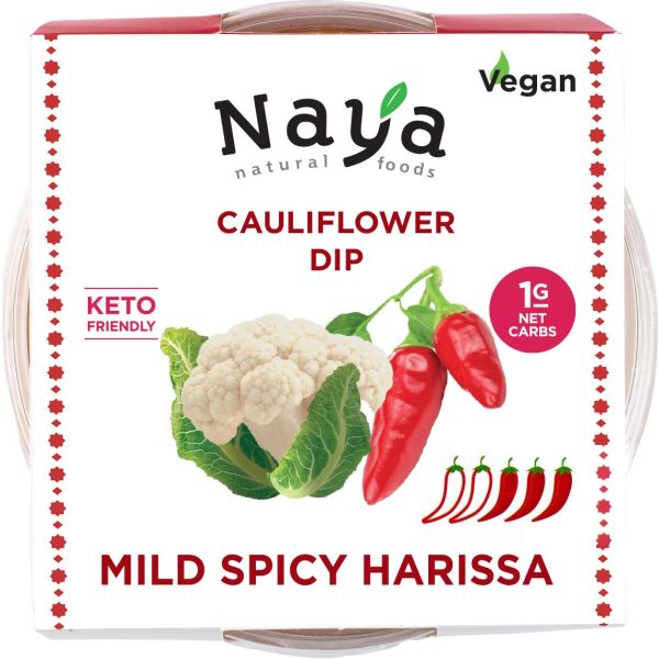 NAYA FOODS: Cauliflower Dip Harissa, 8 oz