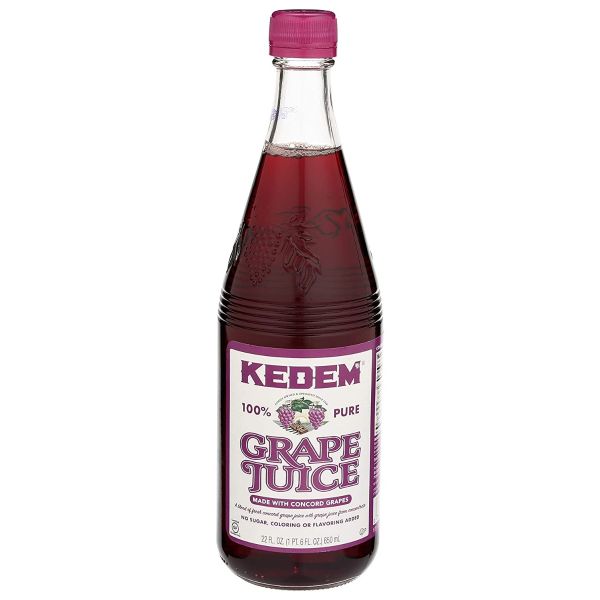 KEDEM: Juice Concord Lite Grape, 22 oz