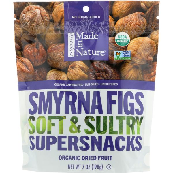MADE IN NATURE: Organic Smyrna Figs Soft & Sultry Supersnacks, 7 oz