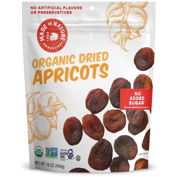 MADE IN NATURE: Organic Dried Apricots, 16 oz