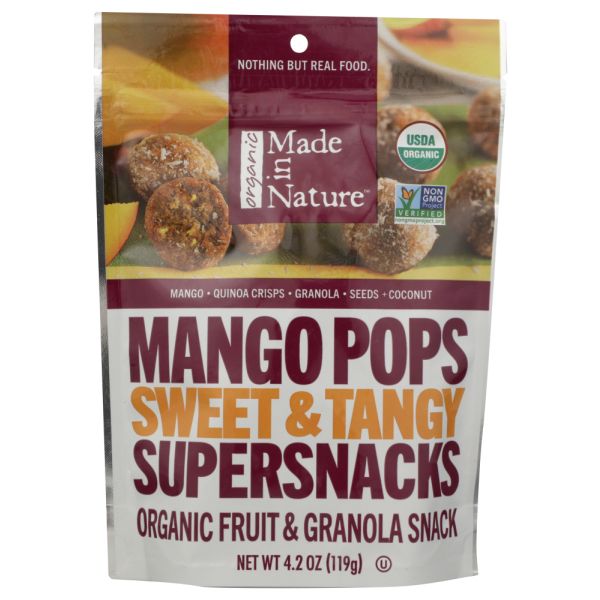 MADE IN NATURE: Mango Pops Sweet & Tangy Supersnacks, 4.2 oz