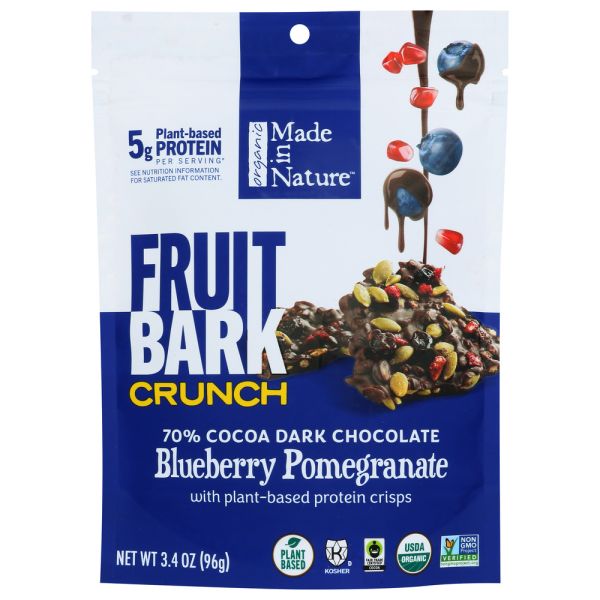 MADE IN NATURE: Fruit Bark Crunch Blueberry Pomegranate, 3.4 oz