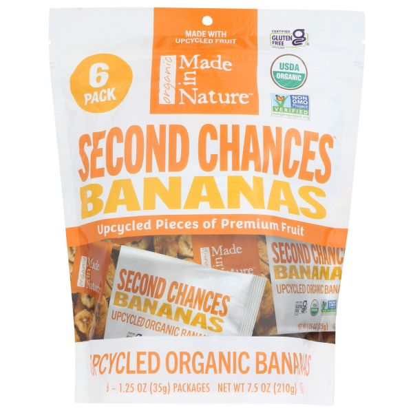 MADE IN NATURE: Banana 2Chances Dried Fruit Organic, 7.5 oz