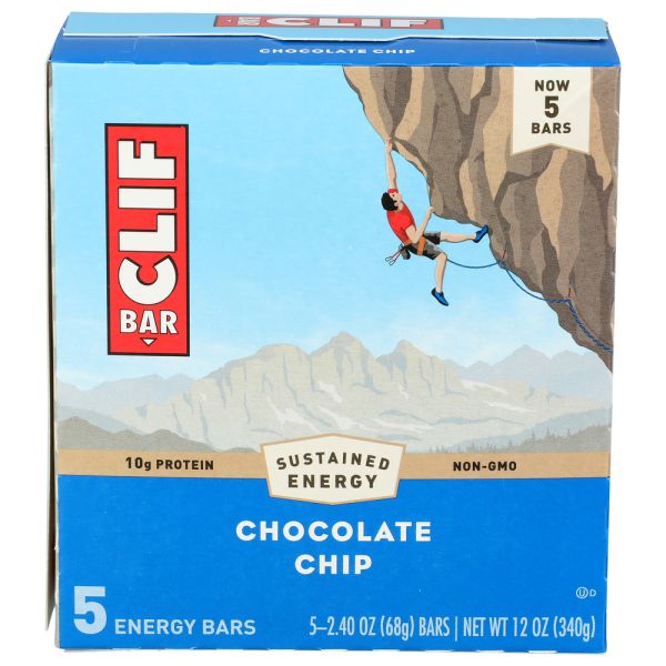 CLIF: Chocolate Chip Energy Bars 5 count, 12 oz