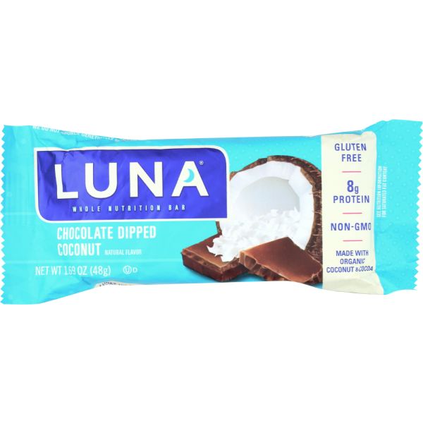 LUNA: Chocolate Dipped Coconut Bar, 1.7 oz
