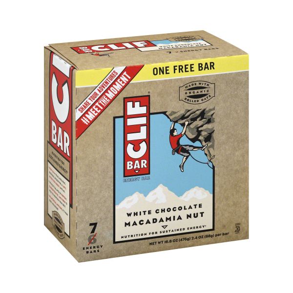 CLIF: Bar White Chocolate Macadamia 7 pk, 16.8 oz