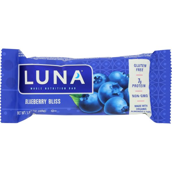 LUNA BAR: Blueberry Bliss, 1.69 Oz