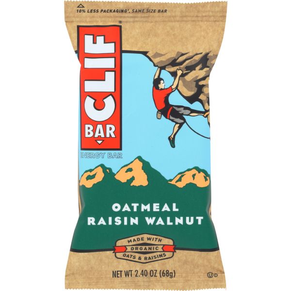 CLIF BAR: Energy Bar Organic Oatmeal Raisin Walnut, 2.4 Oz