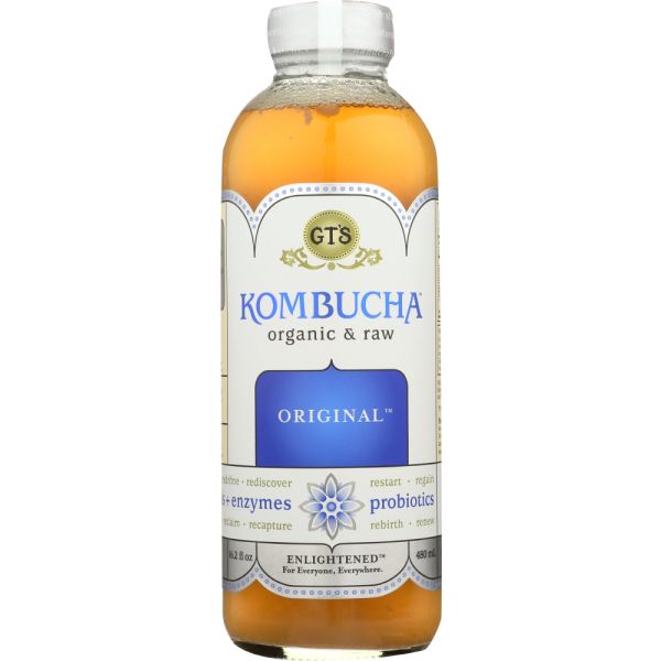 GT'S ENLIGHTENED KOMBUCHA: Organic Raw Kombucha Original, 16 Oz