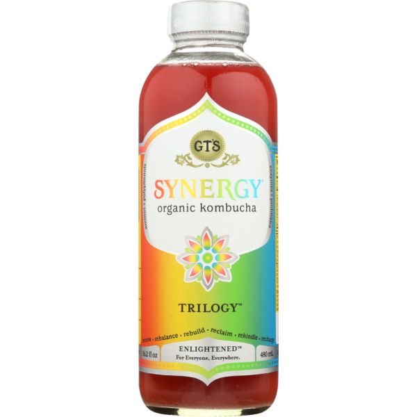 GTS ENLIGHTENED: Kombucha Enlightened Synergy Trilogy Drink, 16 fl oz