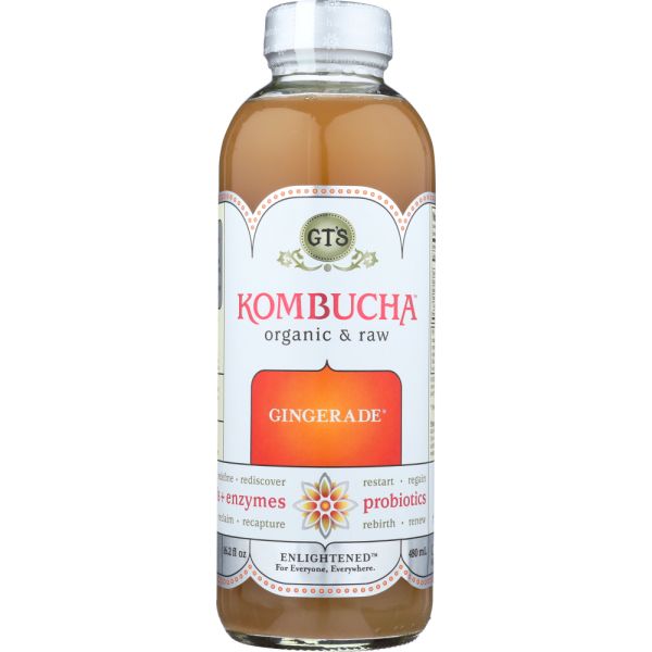 GT'S ENLIGHTENED KOMBUCHA: Enlightened Kombucha Gingerade, 16 oz