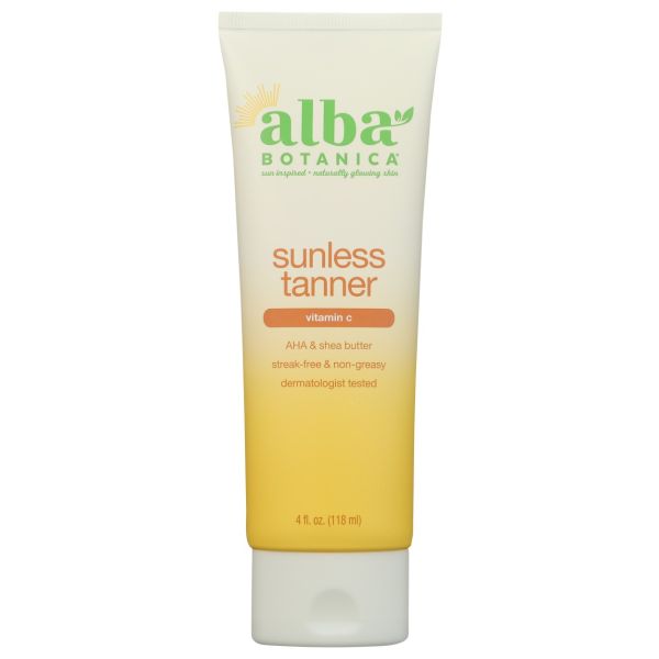 ALBA BOTANICA: Sunless Tanner Lotion, 4 fo