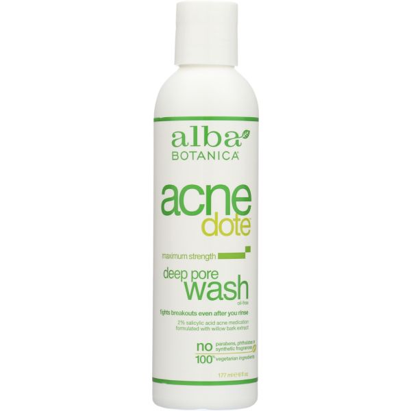 ALBA BOTANICA: Natural Acne Dote Deep Pore Wash Oil-Free, 6 oz