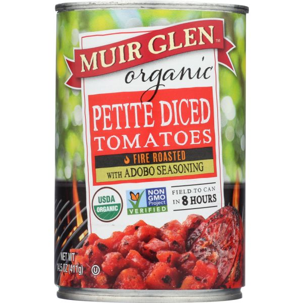 MUIR GLEN: Tomato Adobo Diced Roasted, 14.5 oz