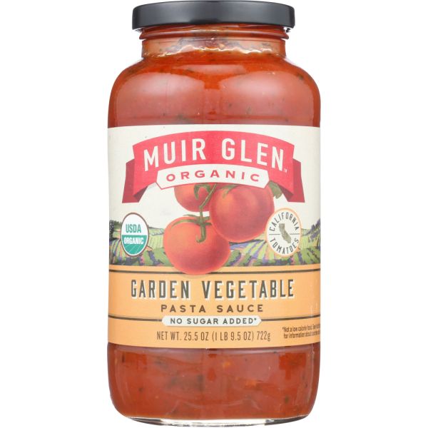 MUIR GLEN: Organic Pasta Sauce Garden Vegetable, 25.5 oz