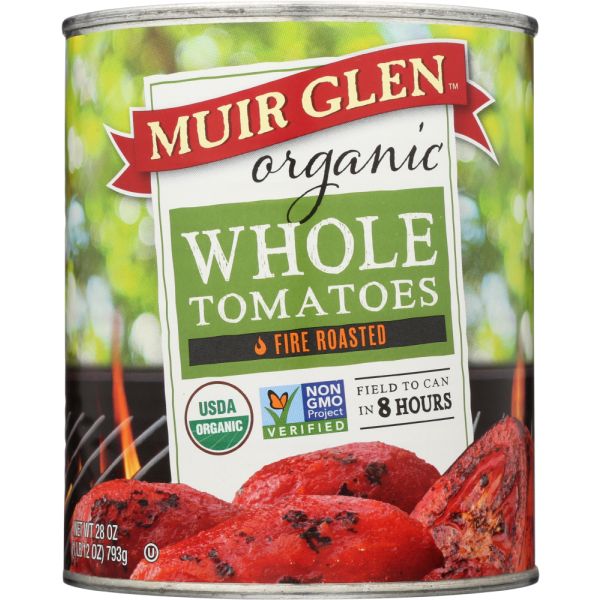 Muir Glen Organic Whole Tomatoes Fire Roasted, 28 oz
