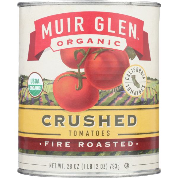 MUIR GLEN: Fire Roasted Crushed Tomatoes, 28 oz