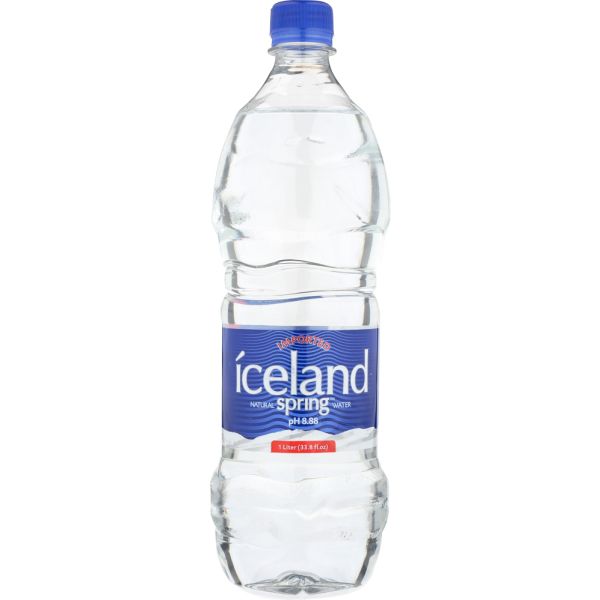 ICELAND SPRING: Natural Spring Water, 33.8 oz