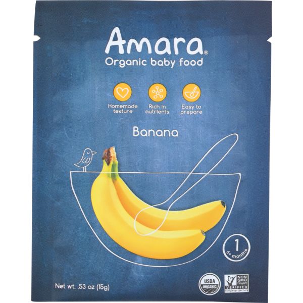 AMARA: Baby Food Banana, 1 ea