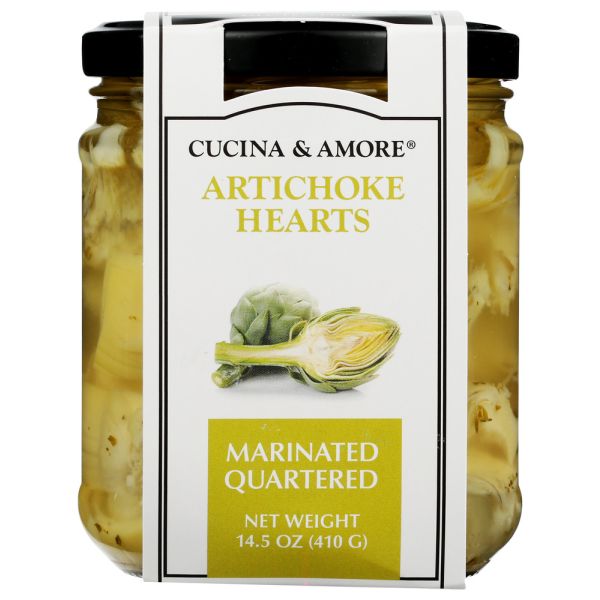 CUCINA & AMORE: Artichoke Qrtr Mrntd, 14.5 oz
