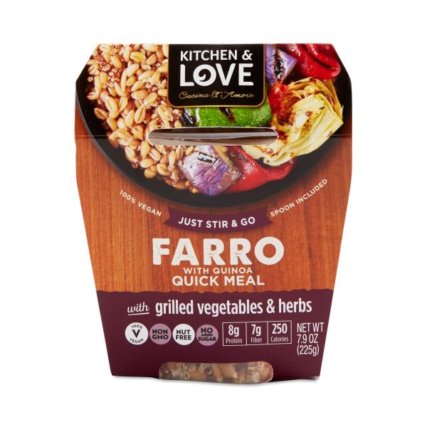 CUCINA & AMORE: Farro Meal Grilled Vegetable Herb, 7.9 oz