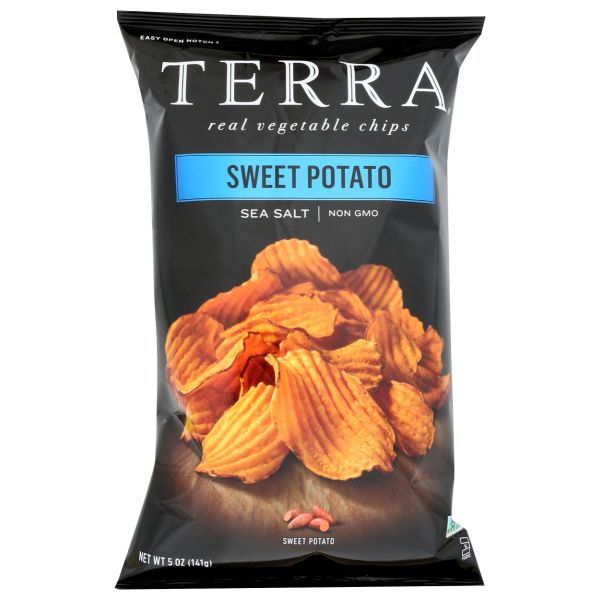 TERRA CHIPS: Crinkled Sweet Potato Chips with Sea Salt, 6 oz