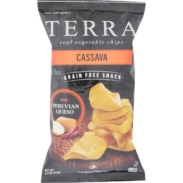 TERRA CHIPS: Cassava Chips Peruvian Queso, 4.2 oz